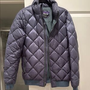 Patagonia Charcoal Quilted Puffer Jacket